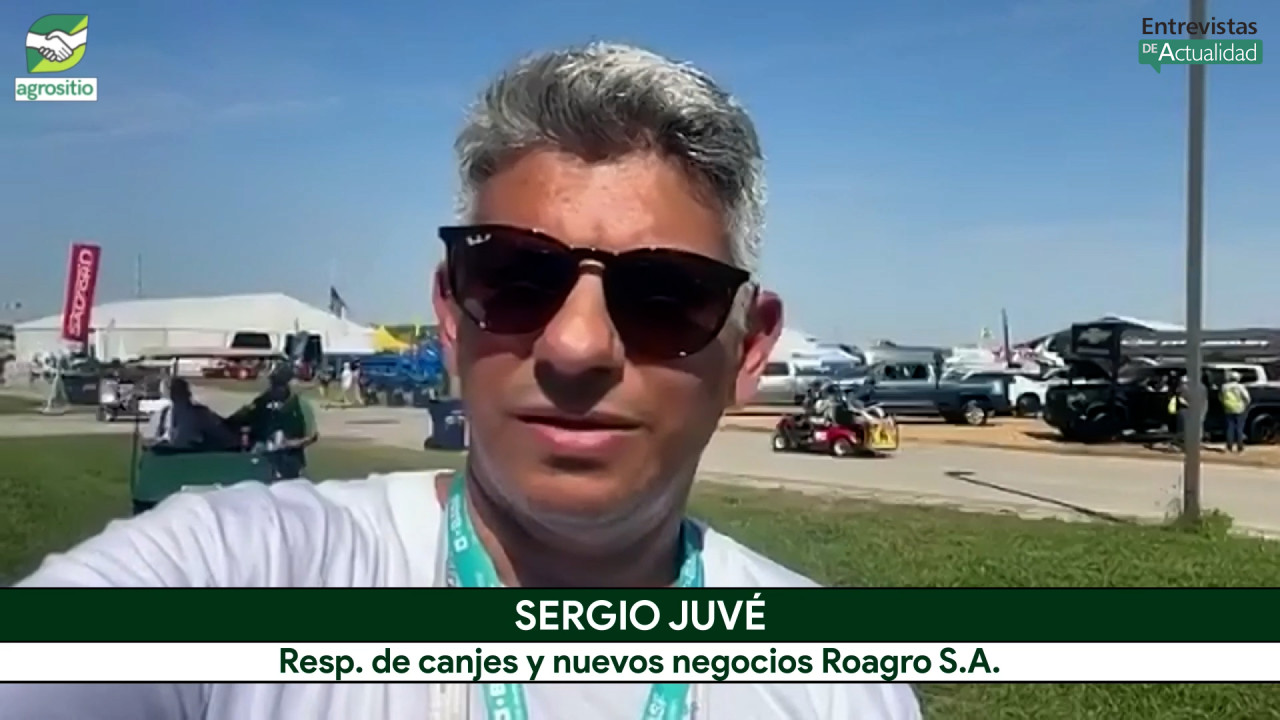 Sergio Juvé desde Farm Progress Show: tasas del 6 al 8%, maquinaria usada, mucha tecnología y apoyo estatal
