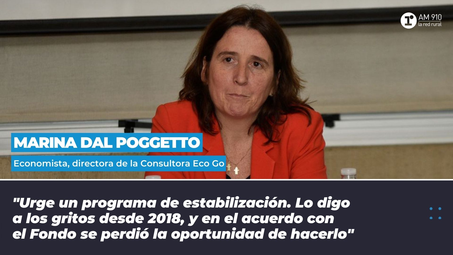 Marina Dal Poggetto Economista Directora De La Consultora Eco Go